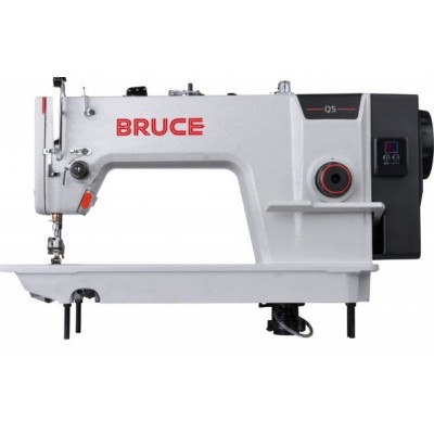 Bruce Q5H одноигольная прямострочная швейная машина челночного стежка для средне-тяжелых материалов.