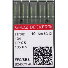 Groz-Beckert DPx5, иглы для швейных машин челночного стежка, упаковка 10 шт